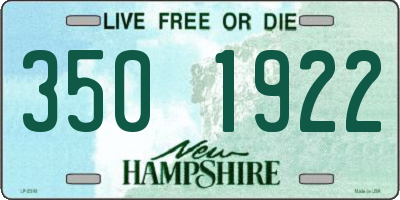 NH license plate 3501922
