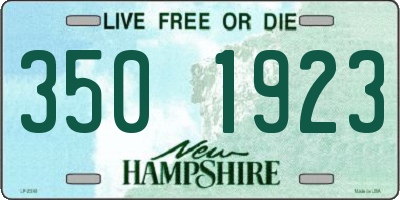 NH license plate 3501923