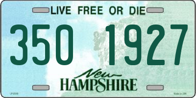 NH license plate 3501927