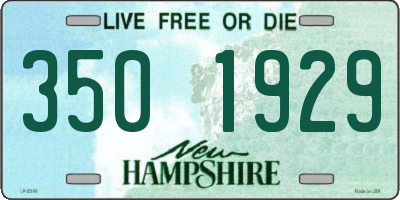 NH license plate 3501929