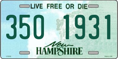 NH license plate 3501931