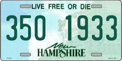 NH license plate 3501933