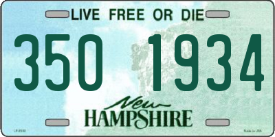 NH license plate 3501934