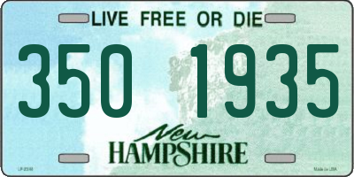 NH license plate 3501935