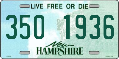 NH license plate 3501936