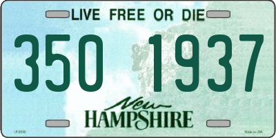 NH license plate 3501937
