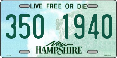 NH license plate 3501940