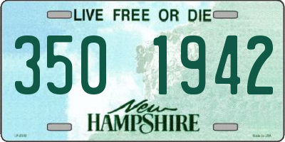 NH license plate 3501942