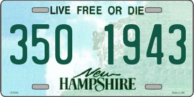 NH license plate 3501943
