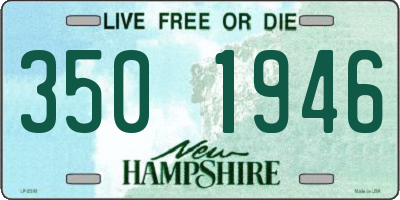 NH license plate 3501946