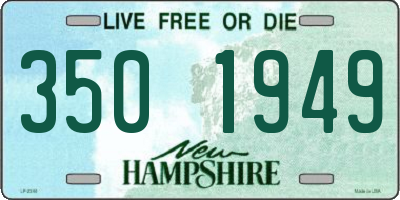 NH license plate 3501949