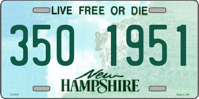 NH license plate 3501951