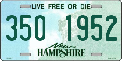 NH license plate 3501952
