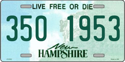 NH license plate 3501953