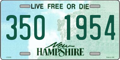 NH license plate 3501954