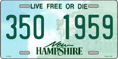NH license plate 3501959