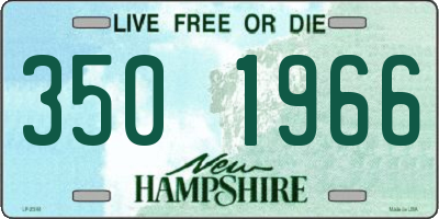 NH license plate 3501966