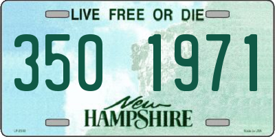 NH license plate 3501971