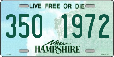 NH license plate 3501972