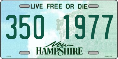 NH license plate 3501977