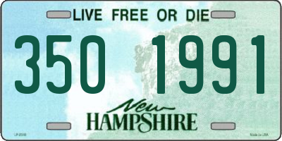 NH license plate 3501991