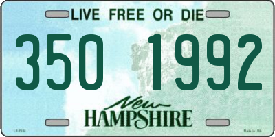 NH license plate 3501992
