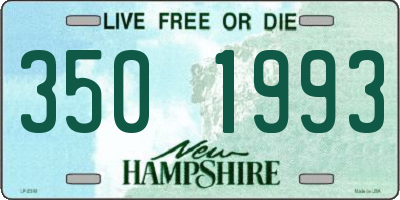 NH license plate 3501993
