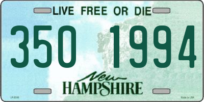 NH license plate 3501994