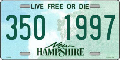 NH license plate 3501997