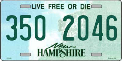 NH license plate 3502046