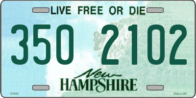 NH license plate 3502102