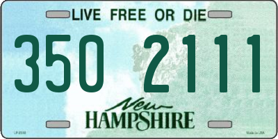NH license plate 3502111