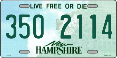 NH license plate 3502114