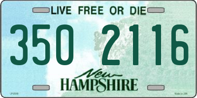 NH license plate 3502116