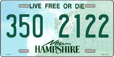 NH license plate 3502122