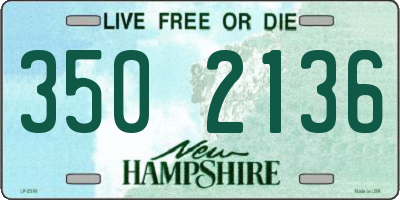 NH license plate 3502136