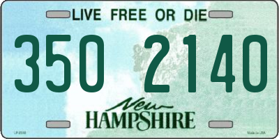 NH license plate 3502140