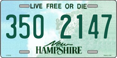NH license plate 3502147