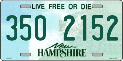 NH license plate 3502152