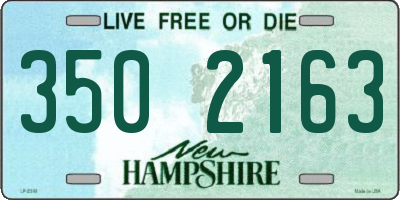NH license plate 3502163