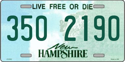 NH license plate 3502190