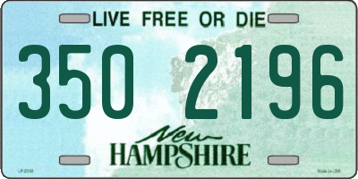 NH license plate 3502196