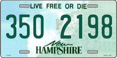NH license plate 3502198