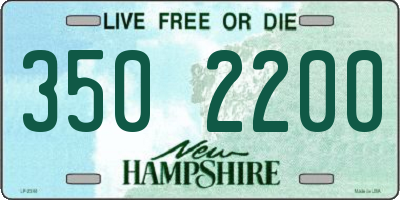 NH license plate 3502200