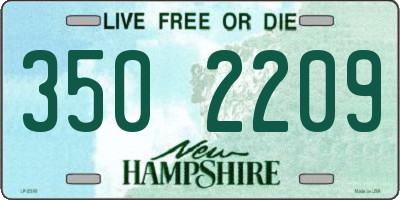 NH license plate 3502209