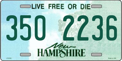 NH license plate 3502236