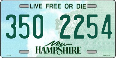 NH license plate 3502254