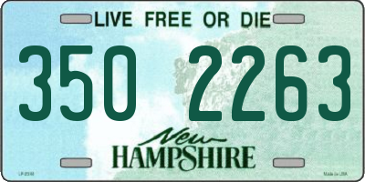 NH license plate 3502263