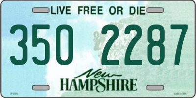 NH license plate 3502287