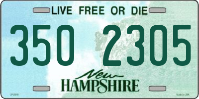 NH license plate 3502305
